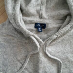 Men's J.Crew Grey Hooded Sweater - Size Medium